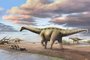 Reconstituição da nova espécie de dinossauro anão de Ibirá