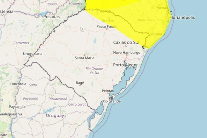 Instituto Nacional de Meteorologia (Inmet) / Reprodução Instituto Nacional de Meteorologia (Inmet) / Reprodução