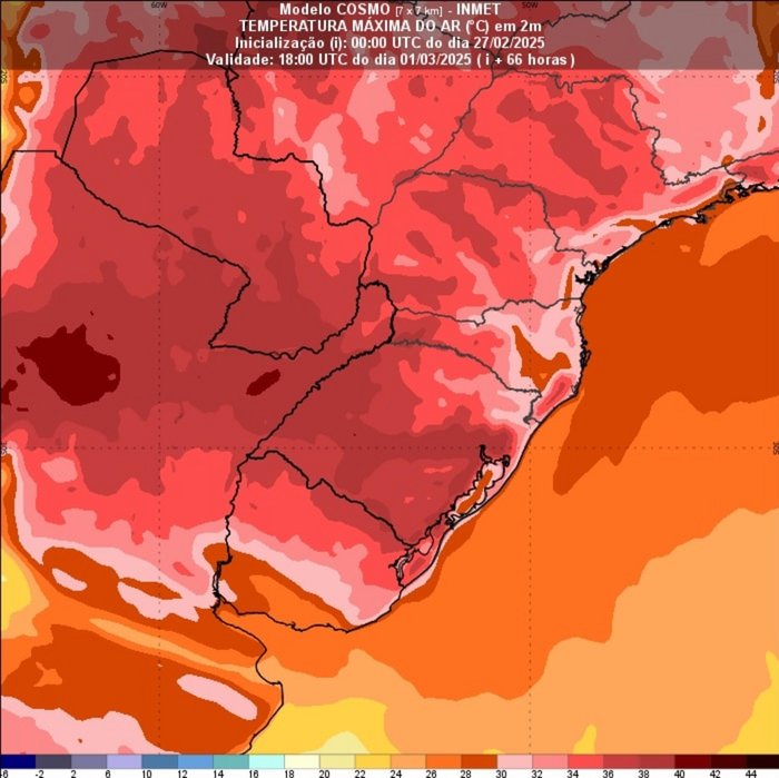 Instituto Nacional de Meteorologia (Inmet) / Reprodução Instituto Nacional de Meteorologia (Inmet) / Reprodução