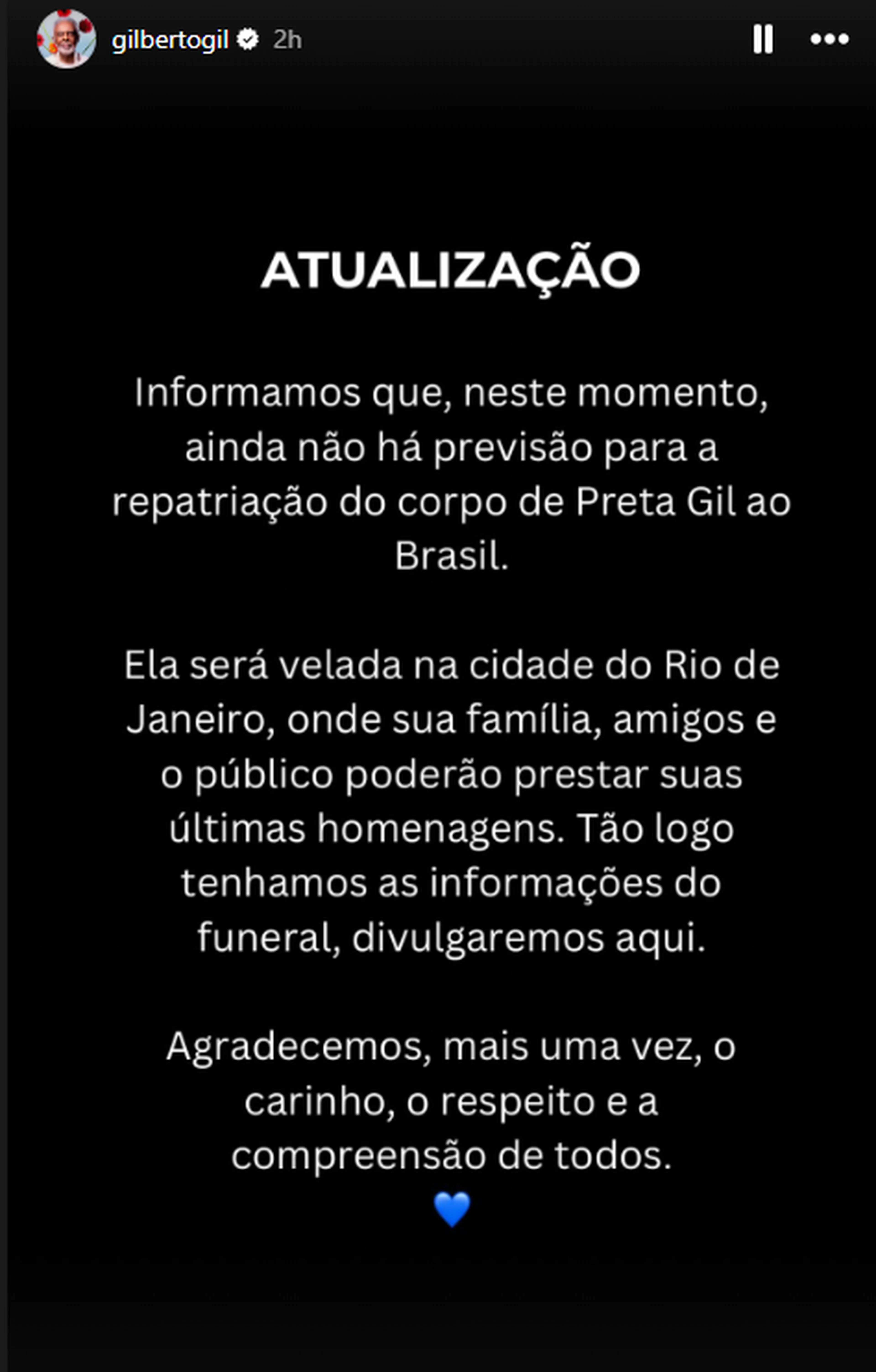 @gilbertogil / Instagram/Reprodução