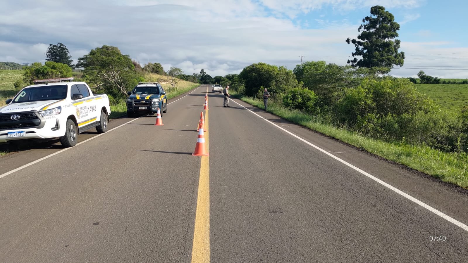 Ciclista morre ao ser atropelado por carro na BR-287, em Jaguari