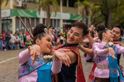 O Festival Internacional de Folclore de Nova Prata, que começou nesta quarta-feira (7), está com ingressos esgotados<!-- NICAID(15200754) -->