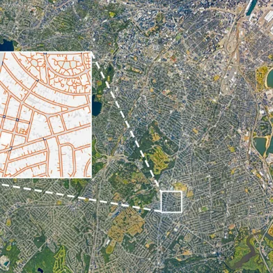 TILE2NET, ferramenta desenvolvida por pesquisadores do Massachusetts Institute of Technology (MIT) em parceria com universidades para mapear calçadas.<!-- NICAID(15410527) -->