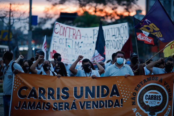 Manifestação afetou o trânsito na região da Bento Gonçalves