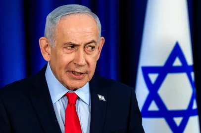 Israeli Prime Minister Benjamin Netanyahu speaks during a press conference in Jerusalem on March 19, 2026. (Photo by Ronen Zvulun / POOL / AFP) / Editoria: WARLocal: JerusalemIndexador: RONEN ZVULUNSecao: governmentFonte: POOLFotógrafo: STR<!-- NICAID(16248948) -->