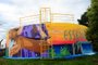 CAXIAS DO SUL, RS, BRASIL, 04/10/2023. Reservatório de água que foi grafitado pelo Gustavo Gomes. A obra fica no terreno da Codeca. (Porthus Junior/Agência RBS)<!-- NICAID(15559770) -->