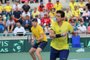 Marcelo Demoliner e Marcelo Melo disputam juntos o torneio de duplas masculinas da Olimpíada de Tóquio.<!-- NICAID(14841791) -->