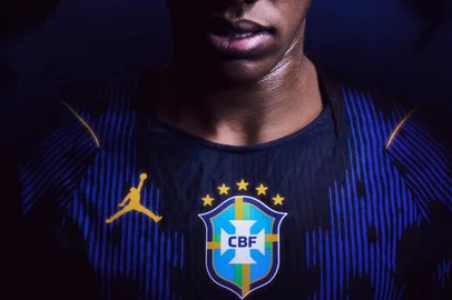 Divulgação / Jordan / Nike Novo uniforme da Seleção Brasileira em parceria com a Jordan<!-- NICAID(16244183) -->