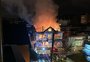 Incêndio destrói prédio no centro de Gramado