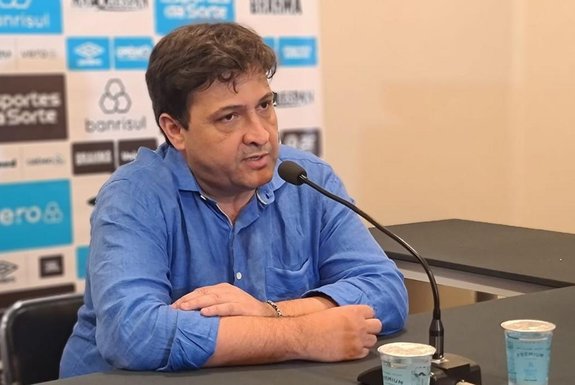 Alberto Guerra, presidente do Grêmio, após Corinthians vs Grêmio, em Itaquera - Foto: Saimon Bianchini/Agência RBS<!-- NICAID(15544391) -->
