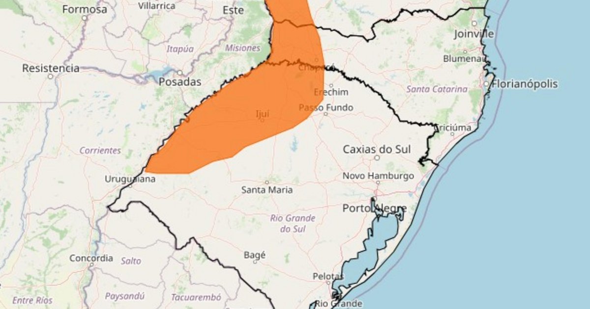 Temporal e chuva volumosa: RS tem três alertas meteorológicos válidos até esta sexta-feira | GZH