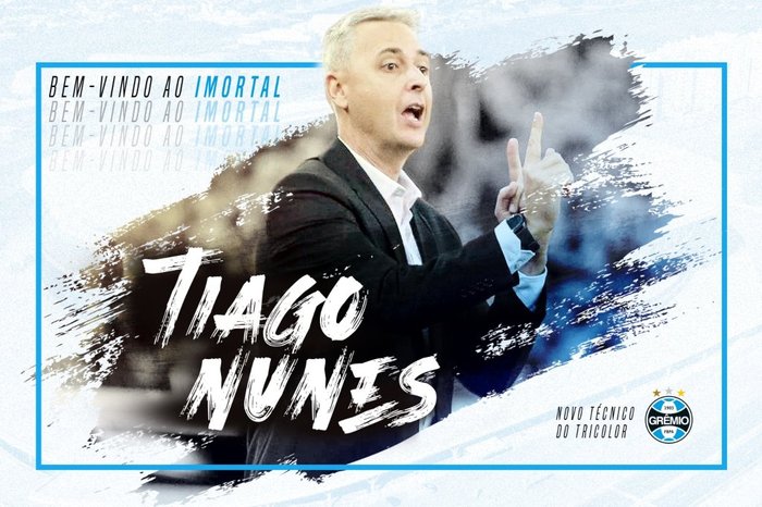 Grêmio oficializa contratação de Tiago Nunes como novo técnico