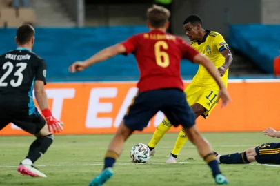 Alexander Isak, Suécia x Espanha, Eurocopa