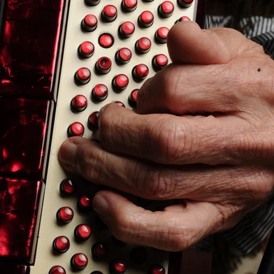 CAXIAS DO SUL, RS, BRASIL (16/09/2021)O acordeonista caxiense Paulo Siqueira utiliza gaitas Todeschini desde os anos 1960. Ele explica a preferência pela marca que teve sua fábrica em Bento Gonçalves, até meados dos anos 1970. (Antonio Valiente/Agência RBS)<!-- NICAID(14891029) -->