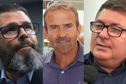 Fábio Floriani, Guto Peixoto e Alexandre Rossato. Fotos: RBSTV/Filipe Duarte/Luís Gustavo Santos/Reprodução/Agência RBS<!-- NICAID(16134240) -->