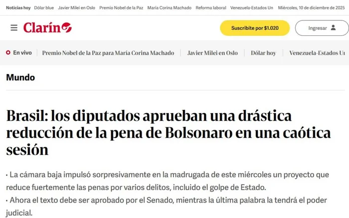 Clarin / Reprodução