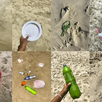 - FOTOS PARA COLUNA INFORME ESPECIAL - CAPÃO DA CANOA, RS, BRASIL: O Pequeno Inventário do Mar é um projeto da repórter fotográfica Camila Hermes, que surgiu durante a pandenia, onde é catalogado os lixos encontrados à beira mar. Nesta edição os lixos fotografados foram recolhidos na praia de Capão da Canoa durante a cobertura de verão 2023. Foto: Camila Hermes/Agência RBS<!-- NICAID(15327770) -->
