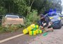 Policiais buscam condutor de caminhonete furtada que transportava 600 quilos de maconha, em Bom Jesus