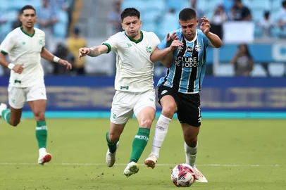 PORTO ALEGRE, RS, BRASIL, BRASIL, 31-01-2026: Campeonato Gaúcho 2026 - Partida entre Grêmio e Juventude no Estádio da Arena em Porto Alegre. Foto: Jonathan Heckler/Agência RBS<!-- NICAID(16216059) -->