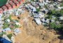 Imagens de satélite mostram o antes e depois de deslizamentos de terra em Petrópolis