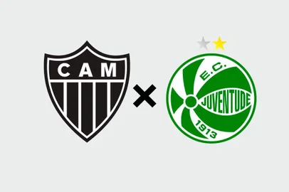 Atlético-MG x Juventude escudos