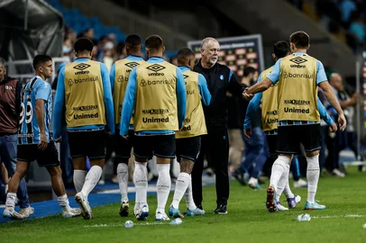 PORTO ALEGRE, RS, BRASIL, 10.05.2025: Grêmio e Bragantino. Brasileirão 2025. Fotos: Duda Fortes/Agencia RBSIndexador: Andre Avila<!-- NICAID(16034657) -->