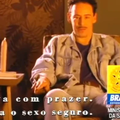 Print de víde da campanha do Ministério da Saúde em 1995 para uso da camisinha. Gerou polêmica pelo uso do nome Braúlio para o pênis.<!-- NICAID(16115052) -->