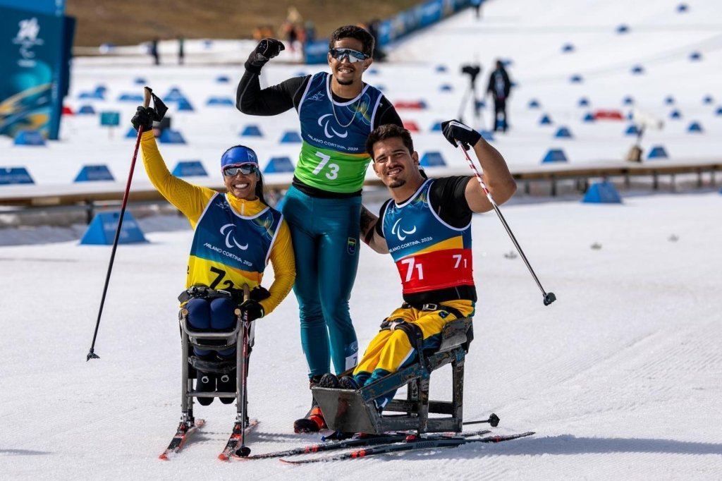 Brasil fica em 7&ordm; no revezamento do cross-country misto nos Jogos Paral&iacute;mpicos de Inverno