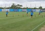 Com Renato de olho, jogadores realizaram trabalhos físicos no CT Luiz Carvalho