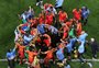 Kidiaba repete dança da vitória sobre o Inter após classificação inédita da RD Congo na Copa