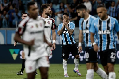 11.04.25, Porto Alegre, RS, Brasil: Terceira rodada do Brasileirão 2025. Grêmio x Flamengo, na Arena. Fotos: Duda Fortes/Agencia RBSIndexador: Andre Avila<!-- NICAID(16016257) -->