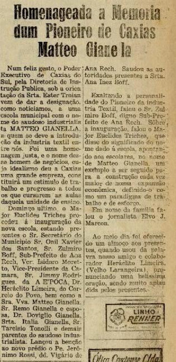 Jornal Pioneiro / Reprodução