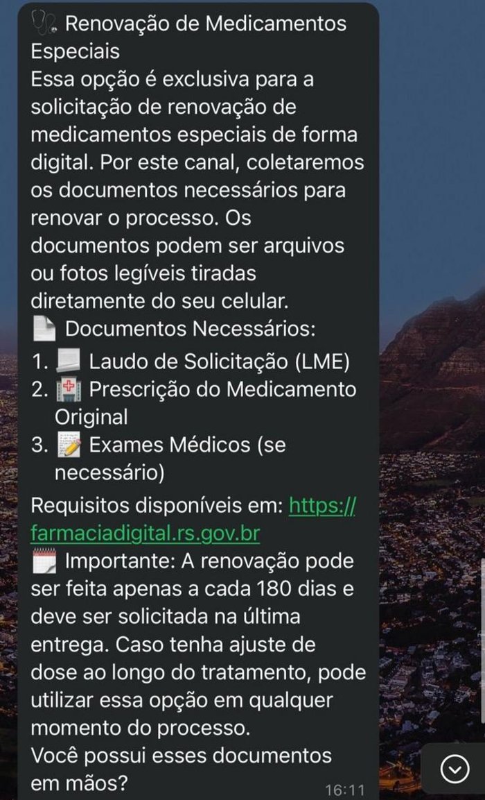 Farmácia Digital do Estado / Reprodução Farmácia Digital do Estado / Reprodução