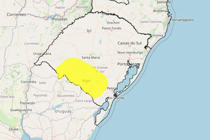 Instituto Nacional de Meteorologia (Inmet) / Reprodução