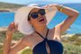 Salma Hayek posa para foto nas redes sociais<!-- NICAID(14816036) -->