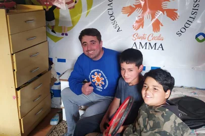 Projeto da entidade AMMA, em Vacaria, dá nova utilidade para banners publicitários<!-- NICAID(14834514) -->