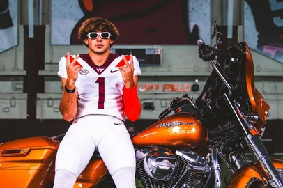Davi Belfort é quarterback de Virginia Tech no futebol americano universitário<!-- NICAID(15632481) -->