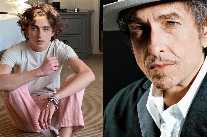 Reprodução / @tchalamet / bobdylan.com