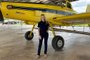 Gaúcha Joelize Friedrich é a primeira mulher piloto de combate a incêndios no Brasil. <!-- NICAID(14869038) -->