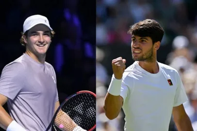 Montagem com fotos de FABRICE COFFRINI e Glyn KIRK / AFP image