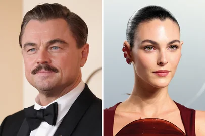 Leonardo DiCaprio, 51, e a namorada Vittoria Ceretti, 27, no Oscar.<!-- NICAID(16252622) -->