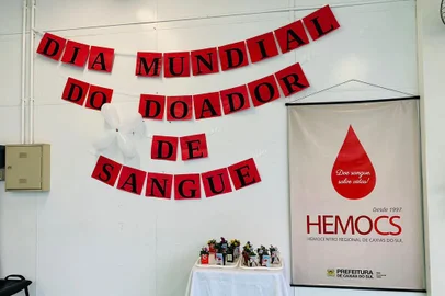 Dia Mundial do Doador de Sangue é celebrado com atividades no Hemocentro de Caxias do Sul<!-- NICAID(15455891) -->