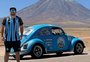 Gaúcho que vai de Fusca para a Copa do Mundo é barrado no meio do caminho; entenda