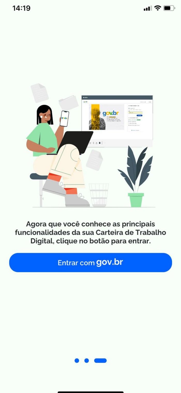 Carteira de Trabalho Digital / Reprodução Carteira de Trabalho Digital / Reprodução