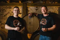 Lucas Foppa e Ricardo Ambrosi, donos da vinícola Foppa & Ambrosi. <!-- NICAID(15953103) -->