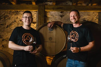 Lucas Foppa e Ricardo Ambrosi, donos da vinícola Foppa & Ambrosi. <!-- NICAID(15953103) -->