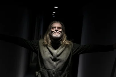 PORTO ALEGRE, RS, BRASIL, 27.09.2023: Humberto Gessinger faz show no Auditorio Araujo Vianna e lanca o disco "Quatro Cantos de um Mundo Redondo". Foto: Camila Hermes/Agencia RBS<!-- NICAID(15553195) -->