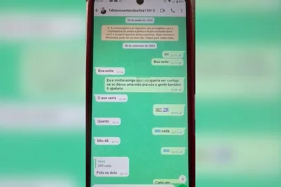 Em mensagem que consta na ação do MP referente a Caraá, vereador fala em valores pelo apoio