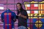 FBL-ESP-BARCELONA-RONALDINHOBrazilian football star Ronaldinho poses during his official presentation as new FC Barcelona ambassador at the Camp Nou stadium in Barcelona on February 3, 2017.Josep Lago / AFP<!-- NICAID(12715144) -->