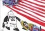 Revista satírica Charlie Hebdo critica violência do ICE nos EUA